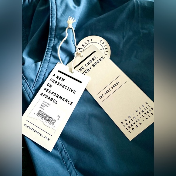 ‼️RARE‼️🎸VUORI🎸🔥NWT🔥Men’s KORE SHORT 7.5" in Pool Blue—M - Picture 5 of 16